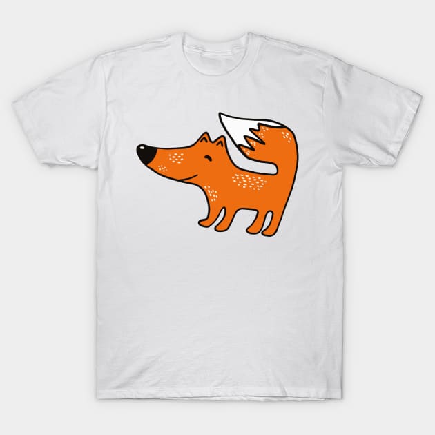 Cute fox illustration T-Shirt by bigmomentsdesign